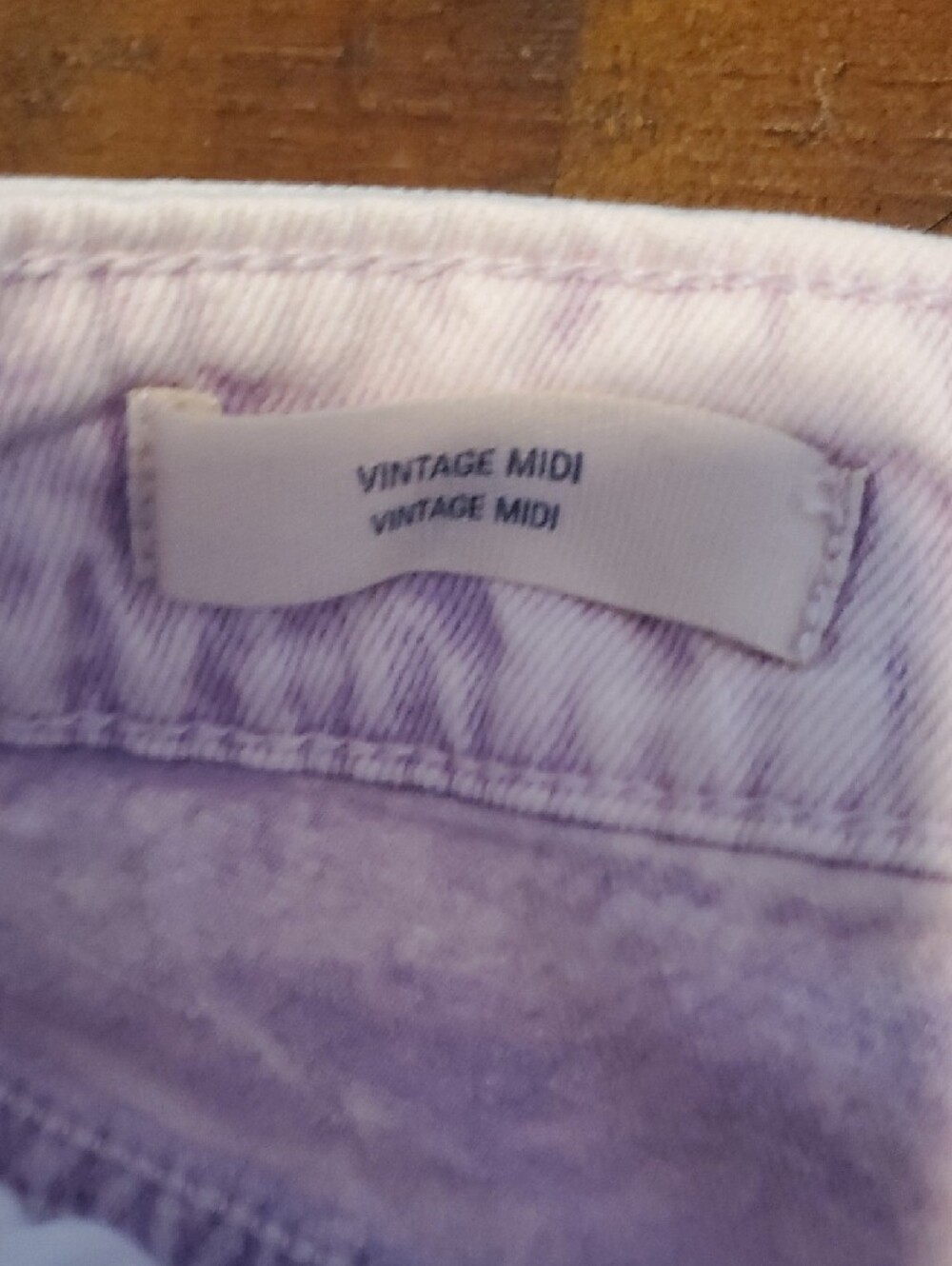 Universal Thread Pastel Lavender Tie-Dye Denim Shorts - Picture 3 of 7